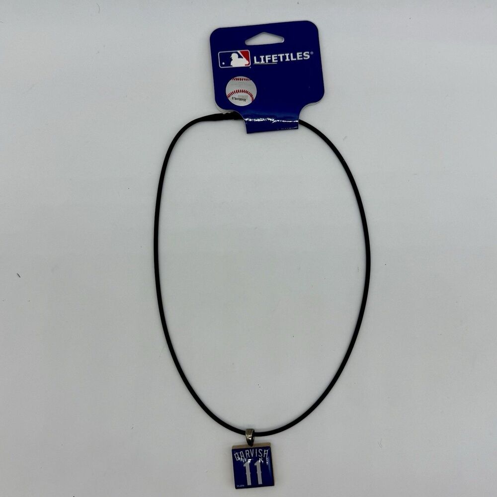 MLB Texas Rangers‎ Darvish Life Tiles Stretchable Necklace Approximately 17.5”